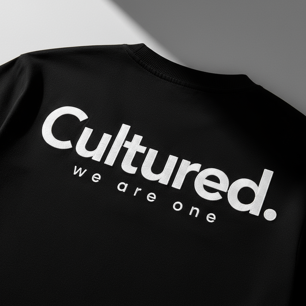 Cultured. "We Are One" T-Shirt Black/White